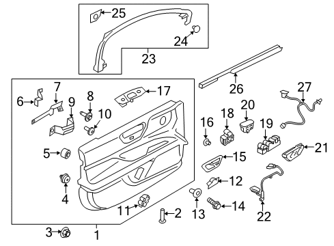 2020 Lincoln Continental Front Door Diagram 2