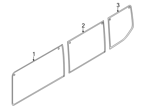 2021 Ford Transit Glass - Side Panel Diagram 8