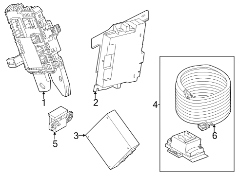 2023 Ford F-350 Super Duty Headlamps Diagram 1