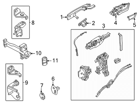 2022 Ford Maverick Lock & Hardware Diagram 2