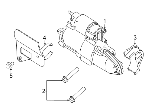 2023 Ford Police Interceptor Utility Starter Diagram 1