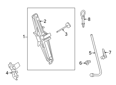 2017 Ford Transit Connect JACK ASY - LIFTING Diagram for KT1Z-17080-C