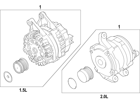 2021 Ford Bronco Sport Alternator Diagram 1