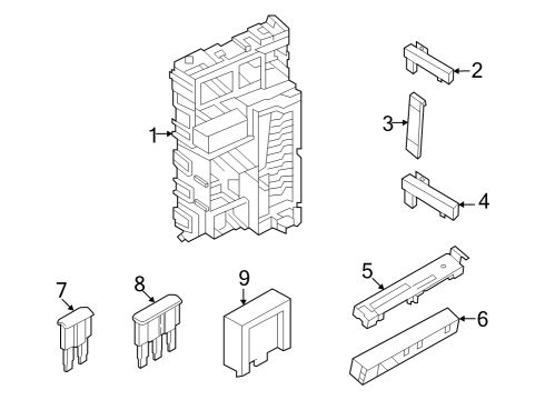 2023 Ford Bronco Keyless Entry Components Diagram