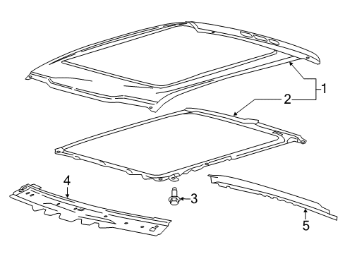 2020 Ford F-150 Roof & Components Diagram 8