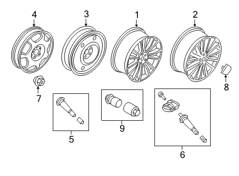 2020 Lincoln Continental Wheels Diagram 3