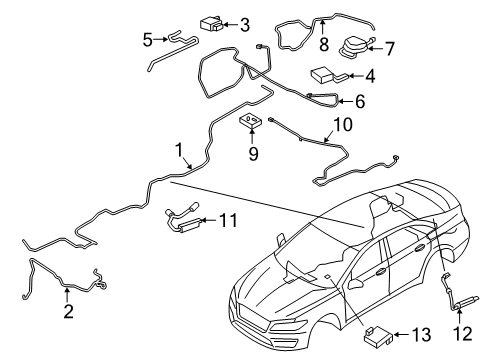 2020 Lincoln MKZ Antenna & Radio Diagram