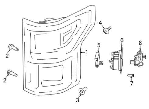 2021 Ford F-150 Tail Lamps Diagram 2