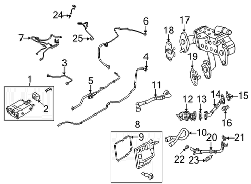 2021 Ford Bronco Sport SENSOR ASY - TRIPMINDER Diagram for K2GZ-9E731-B