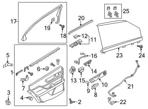 2020 Lincoln Continental Front Door Diagram 4