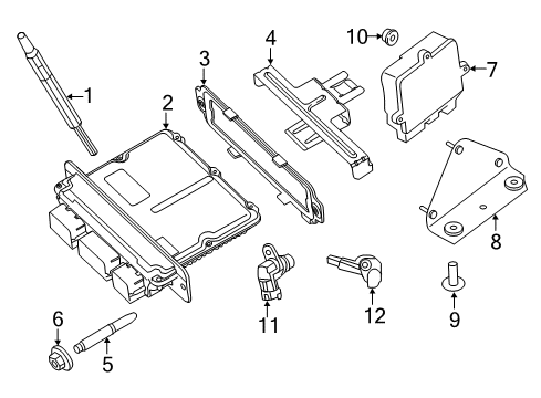 2020 Ford F-250 Super Duty CONTROL UNIT Diagram for LC3Z-12B533-A