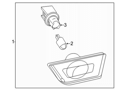 2022 Ford Maverick REFLECTOR ASY Diagram for NZ6Z-13A565-B