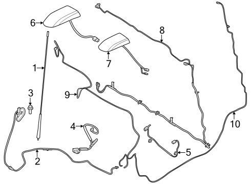 2023 Ford F-350 Super Duty Antenna & Radio Diagram 2