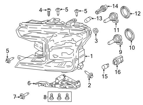 2020 Ford F-150 Bulbs Diagram 2