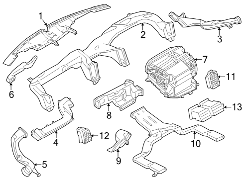 2021 Lincoln Navigator Ducts Diagram 2