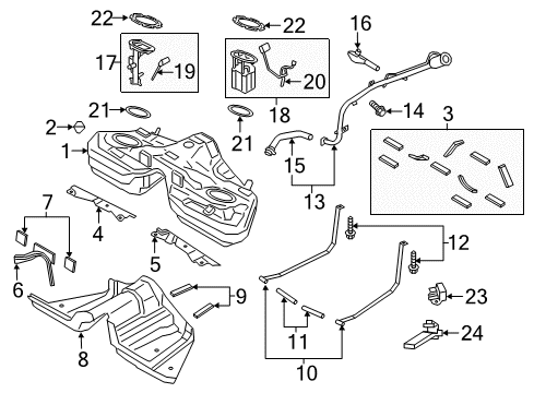 2018 Ford Mustang BRACKET Diagram for KR3Z-9D371-A