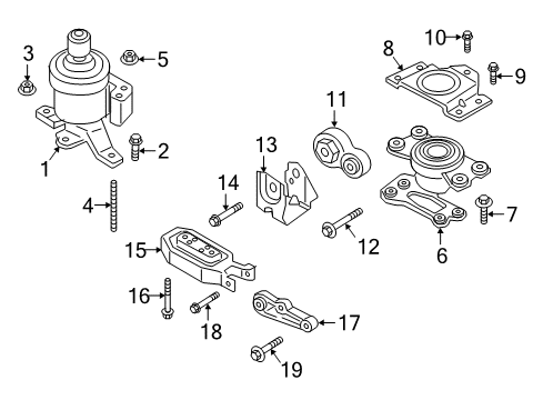 2020 Lincoln Continental Engine & Trans Mounting Diagram 3