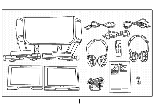 2023 Ford F-150 Entertainment System Components Diagram 1