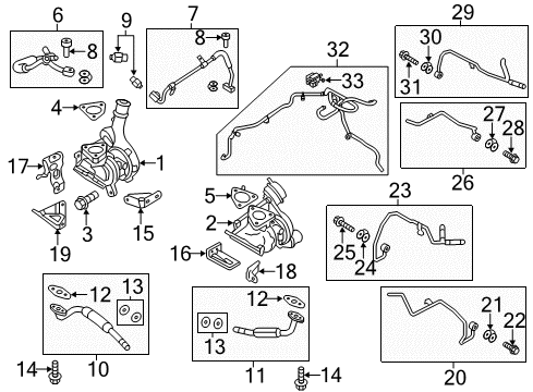 2019 Ford Police Interceptor Utility Turbocharger Diagram