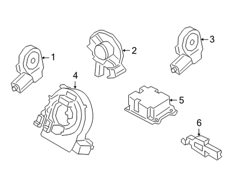 2021 Ford Bronco Sport Air Bag Components Diagram 2