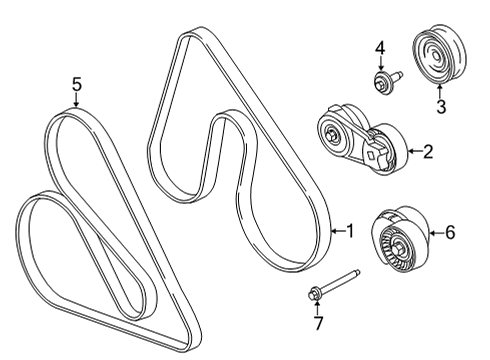 2022 Ford F-150 Belts & Pulleys Diagram 9