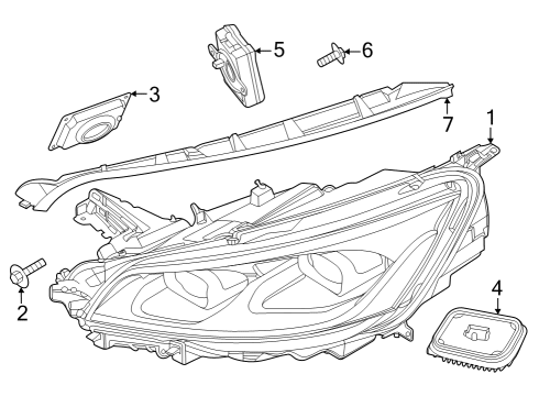 2023 Lincoln Aviator LAMP ASY Diagram for LC5Z-13008-V