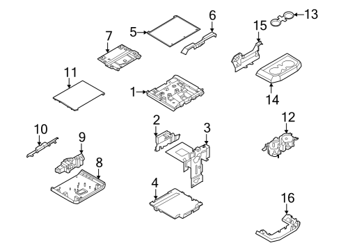 2022 Ford F-150 Lightning Front Console Diagram 5