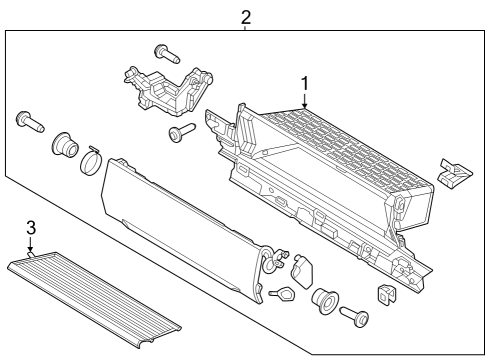 2024 Ford F-250 Super Duty Glove Box Diagram 2