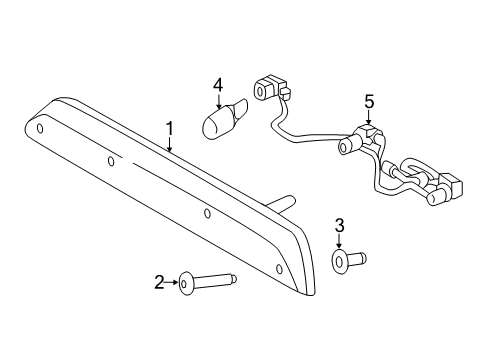 2020 Ford F-150 High Mount Lamps Diagram 3