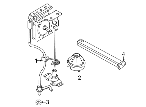 2023 Ford Maverick Spare Tire Carrier Diagram