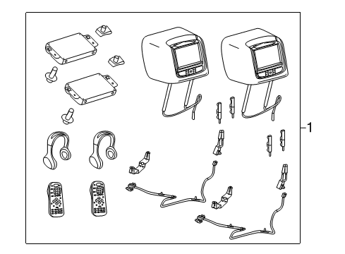 2019 Ford Police Interceptor Utility Entertainment System Components Diagram 1