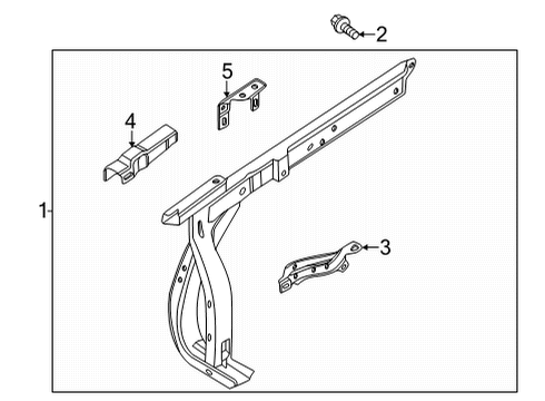 2022 Ford Bronco MEMBER - SIDE FLOOR Diagram for MB3Z-9910009-A