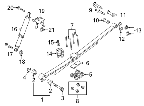 2021 Ford Ranger Rear Suspension Diagram 1