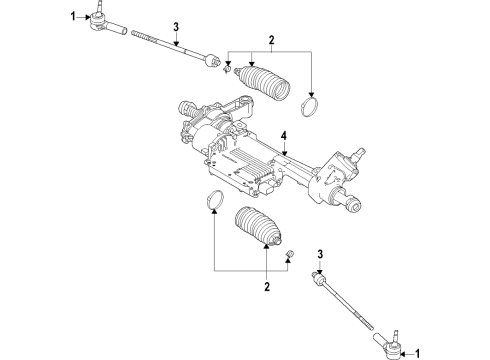 2022 Ford Mustang Steering Column & Wheel, Steering Gear & Linkage Diagram 5