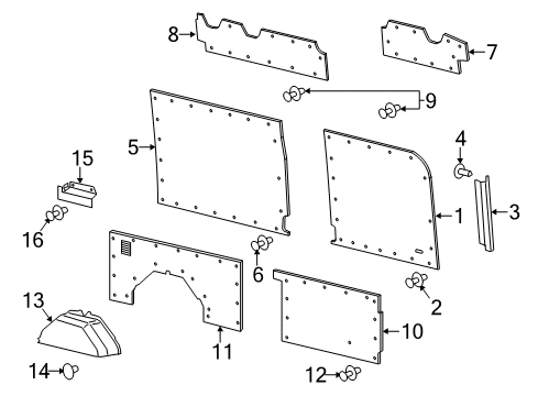 2021 Ford Transit MOULDING Diagram for EK4Z-6142411-G