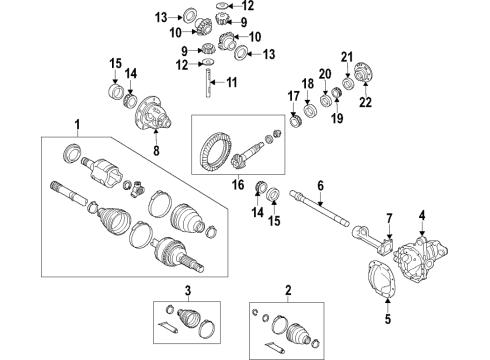 2023 Ford Expedition SHAFT ASY - DRIVE Diagram for ML3Z-4A376-C