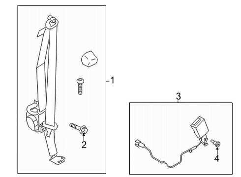 2022 Ford Bronco Seat Belt Diagram 3