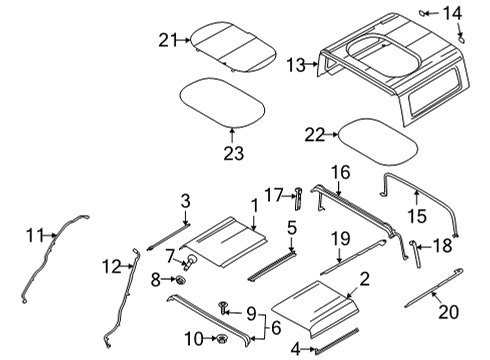 2021 Ford Bronco SEAL Diagram for M2DZ-78205G61-B