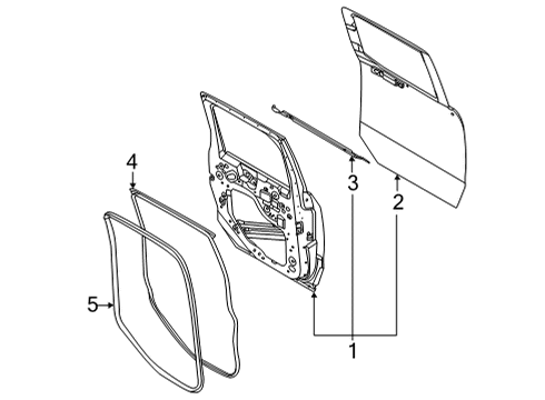 2023 Ford Maverick Door & Components Diagram 2