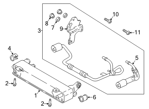 2020 Ford F-150 Trans Oil Cooler Diagram 1