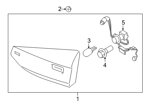 2019 Ford Fusion LAMP ASY - REAR, STOP AND FLAS Diagram for KS7Z-13404-G