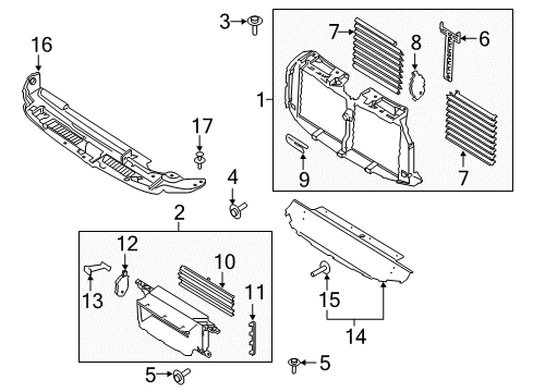 2020 Ford Expedition Splash Shields Diagram