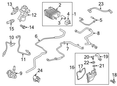 2020 Ford Fusion Emission Components Diagram 3