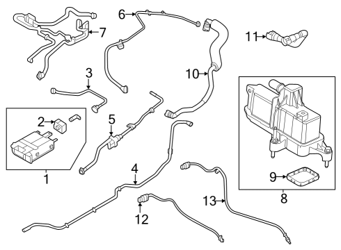 2023 Ford Escape Emission Components Diagram 1