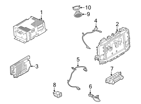 2023 Ford F-150 Lightning Sound System Diagram 1