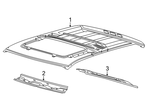 2023 Ford Maverick Roof & Components Diagram 2