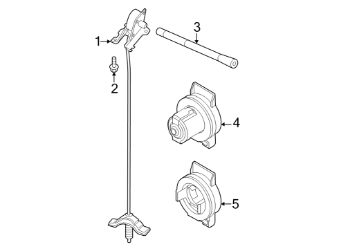 2023 Ford F-250 Super Duty Carrier & Components - Spare Tire Diagram