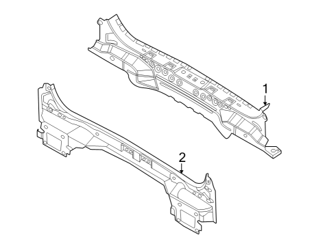 2022 Ford Bronco Sport Rear Body Panel Diagram