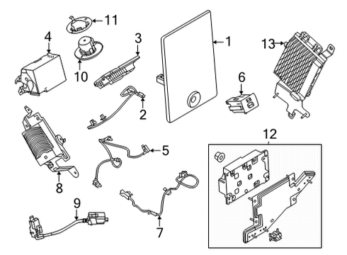 2021 Ford Mustang Mach-E Parking Aid Diagram 4