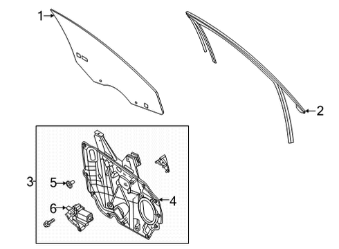 2022 Ford Escape Front Door Diagram 1